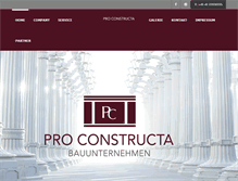 Tablet Screenshot of proconstructa.de